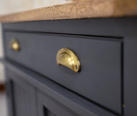 Porto Wooden Two door and One Drawer Sideboard Cabinet - Tv Cabinet - Furniselan Slate-Grey