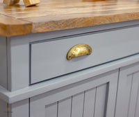 Porto Wooden Two door and One Drawer Sideboard Cabinet - Tv Cabinet - Furniselan Cool-Grey