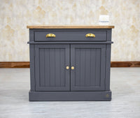 Porto Wooden Two door and One Drawer Sideboard Cabinet - Tv Cabinet - Furniselan Slate-Grey