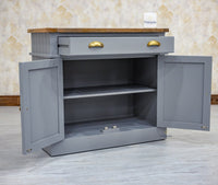 Porto Wooden Two door and One Drawer Sideboard Cabinet - Tv Cabinet - Furniselan Cool-Grey