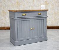 Porto Wooden Two door and One Drawer Sideboard Cabinet - Tv Cabinet - Furniselan Cool-Grey