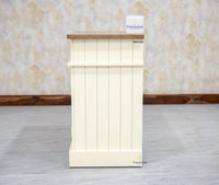 Porto Wooden Two door and One Drawer Sideboard Cabinet - Tv Cabinet - Furniselan Frosty-White