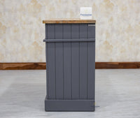 Porto Wooden Two door and One Drawer Sideboard Cabinet - Tv Cabinet - Furniselan Slate-Grey