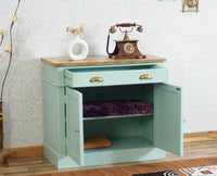 Porto Wooden Two door and Two Drawer Sideboard Cabinet Furniselan Silt-Green