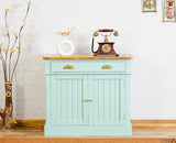 Porto Wooden Two door and One Drawer Sideboard Cabinet