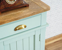 Porto Wooden Two door and Two Drawer Sideboard Cabinet Furniselan Silt-Green 