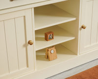 Porto Wooden Two door and Two Drawer Sideboard Cabinet Large - Tv Cabinet - Furniselan Milky-White