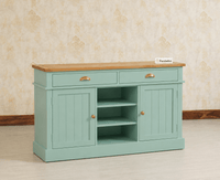 Porto Wooden Two door and Two Drawer Sideboard Cabinet Large - Tv Cabinet - Furniselan Silt Green