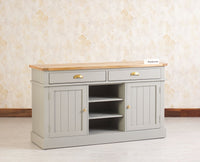 Porto Wooden Two door and Two Drawer Sideboard Cabinet Large - Tv Cabinet - Furniselan Cool-Grey