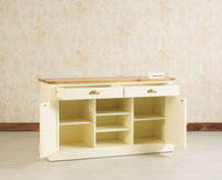 Porto Wooden Two door and Two Drawer Sideboard Cabinet Large - Tv Cabinet - Furniselan Milky-White