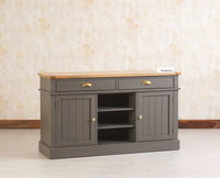 Porto Wooden Two door and Two Drawer Sideboard Cabinet Large - Tv Cabinet - Furniselan Slate-Grey