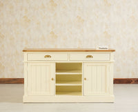 Porto Wooden Two door and Two Drawer Sideboard Cabinet Large - Tv Cabinet - Furniselan Milky-White