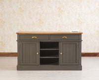 Porto Wooden Two door and Two Drawer Sideboard Cabinet Large - Tv Cabinet - Furniselan Slate-Grey