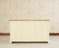 Porto Wooden Two door and Two Drawer Sideboard Cabinet Large - Tv Cabinet - Furniselan Milky-White