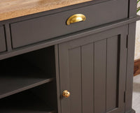 Porto Wooden Two door and Two Drawer Sideboard Cabinet Large - Tv Cabinet - Furniselan Slate-Grey