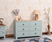 Portugal Solid Wood 6 Drawer Chest of Drawer - Chest of Drawer - Furniselan