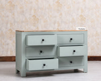 Portugal Solid Wood 6 Drawer Chest of Drawer - Chest of Drawer - Furniselan