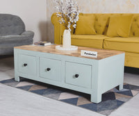 Portugal Solid Wood 6 Drawers Coffee Table - Coffee Table - Furniselan