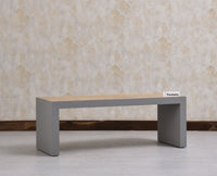 Portugal Solid Wood Coffee Table With Two Stool - Stools - Furniselan - Cool Grey
