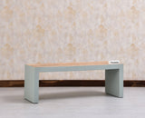 Portugal Solid Wood Coffee Table With Two Stool - Stools - Furniselan - Silt Green