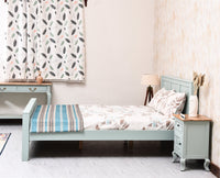Portugal Solid Wood Queen Size Bed - King Size Bed - Furniselan - Silt Green