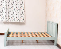 Portugal Solid Wood Queen Size Bed - King Size Bed - Furniselan - Silt Green