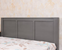 Portugal Solid Wood Queen Size Bed - King Size Bed - Furniselan  Slate Grey