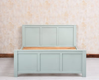 Portugal Solid Wood Queen Size Bed - King Size Bed - Furniselan - Silt Green