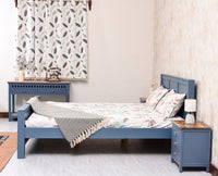 Portugal Solid Wood Queen Size Bed - King Size Bed - Furniselan - China Blue
