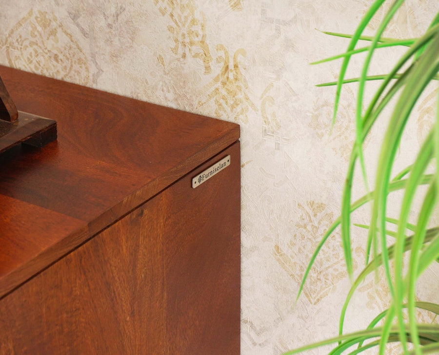 Puebla Solid Wood Six Drawer Chest of Drawer - Sideboard - Furniselan - Brown Finish