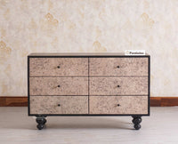 Puebla Solid Wood Six Drawer Chest of Drawer - Sideboard - Furniselan