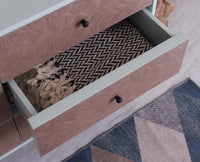 Puebla Solid Wood Six Drawer Chest of Drawer - Sideboard - Furniselan Silt Green 