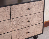 Puebla Solid Wood Six Drawer Chest of Drawer - Sideboard - Furniselan - Black-Finish