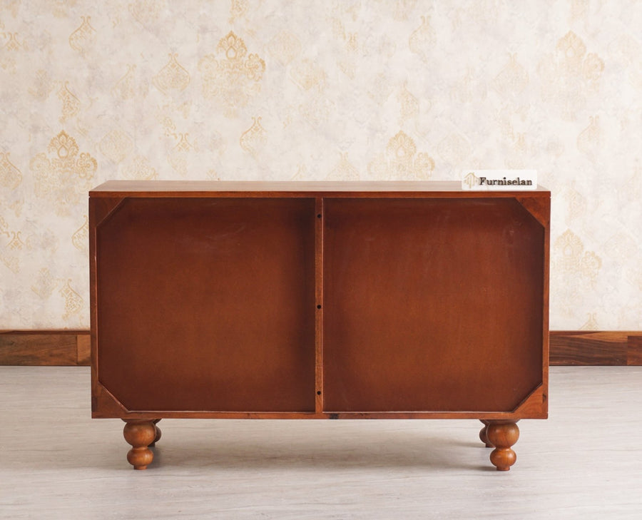 Puebla Solid Wood Six Drawer Chest of Drawer - Sideboard - Furniselan - Brown Finish