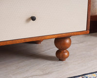 Puebla Solid Wood Six Drawer Chest of Drawer - Sideboard - Furniselan - Brown Finish