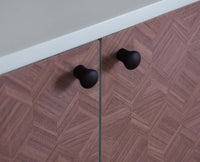 Puebla Solid Wood Two Door Cabinet - Sideboard - Furniselan