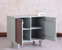 Puebla Solid Wood Two Door Cabinet - Sideboard - Furniselan