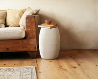 Puraw Outdoor Accent Table white