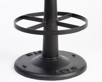 Velora Leather Bar Stool - Matte Black