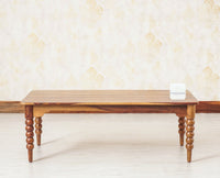 Richmond Sheesham Wood Coffee Table Furniselan - Teak-Finish