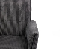 Ripple Ridge Radiance Dining Chair – Modern Upholstered Dining Chair for Home & Café Grey
