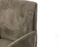 Ripple Ridge Radiance Dining Chair – Modern Upholstered Dining Chair for Home & Café Sage green