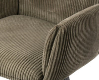 Ripple Ridge Radiance Dining Chair – Modern Upholstered Dining Chair for Home & Café Sage green