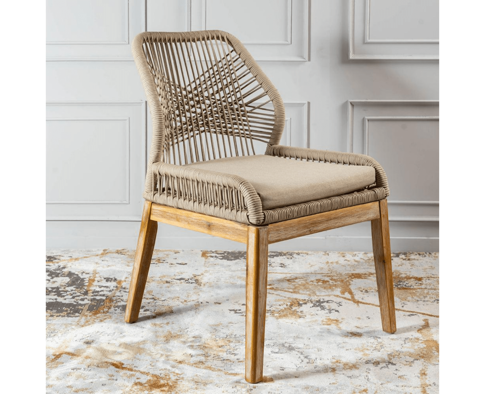 Rishikesh Tranquil Outdoor Chair - Dining Chair - Furniselan - Natural