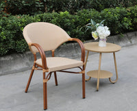Riviera Curved Outdoor Chair - Outdoor chair - Furniselan - Dark-Walnut
