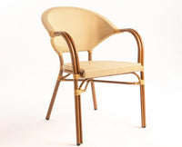 Riviera Curved Outdoor Chair - Outdoor chair - Furniselan - Dark-Walnut