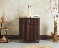 Rome Wooden Bedside Table Two and One Drawer Furniselan Grey Finish