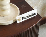 Rome Wooden Bedside Table Two and One Drawer Furniselan Grey Finish