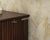 Rome Wooden Bedside Table Two and One Drawer Furniselan Grey Finish