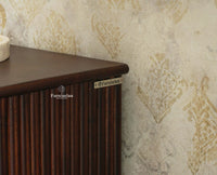 Rome Wooden Bedside Table Two and One Drawer Furniselan Grey Finish